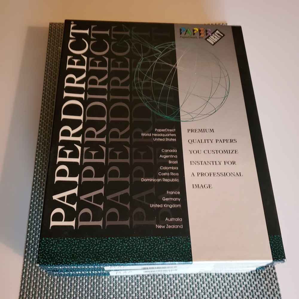 Premium Quality Stationary Print Papers- Worldmap & Stopwatch